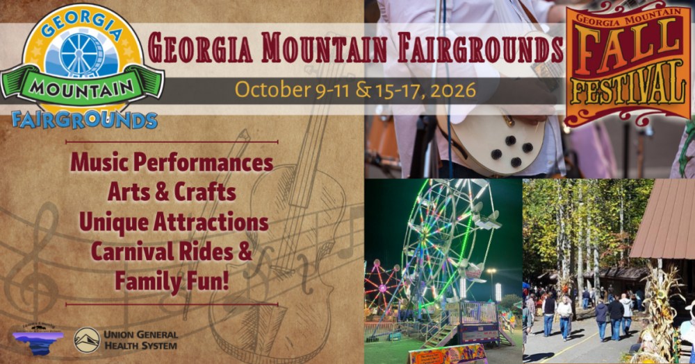 The Georgia Mountain Fairgrounds is getting ready for two great weekends of fall fun at…