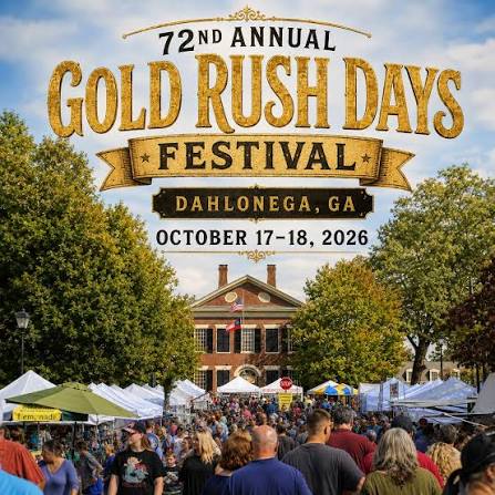 **Gold Rush Days returns to Dahlonega, Georgia, October 17–18, 2026!** Dahlonega’s historic downtown square comes…