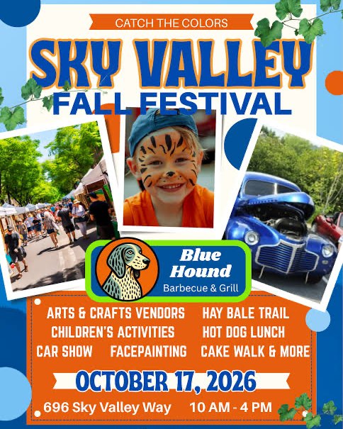 The **Sky Valley Fall Festival** returns to **Sky Valley, Georgia**, on **Saturday, October 17, 2026**,…